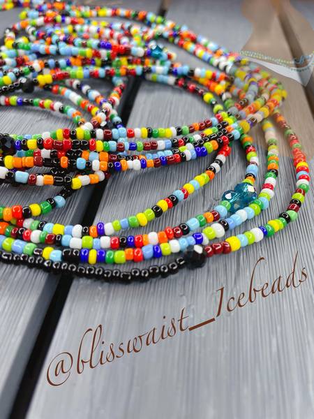 Multicolor waist beads 2025
