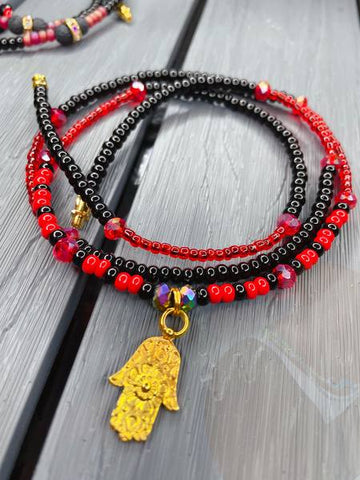 Red Waistbeads ~Physical Survival / Stability~