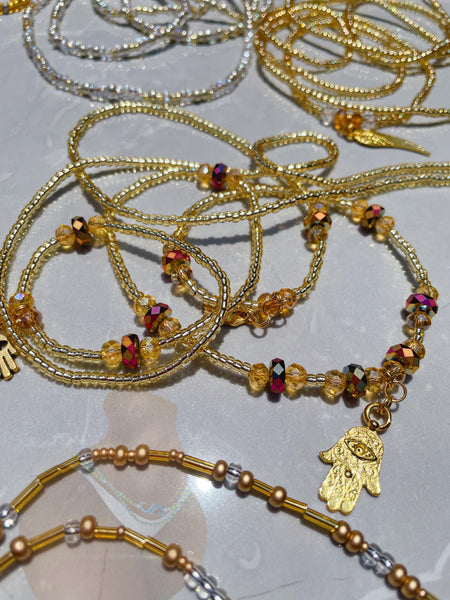 Gold WaistBeads ~ Good Health, Power and Wealth ~