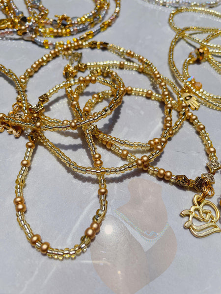 Gold WaistBeads ~ Good Health, Power and Wealth ~